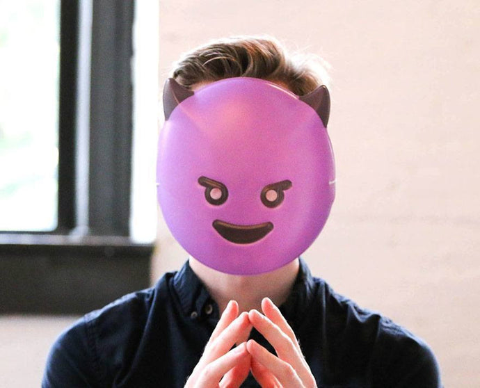 Evil Guy Emoji Mask