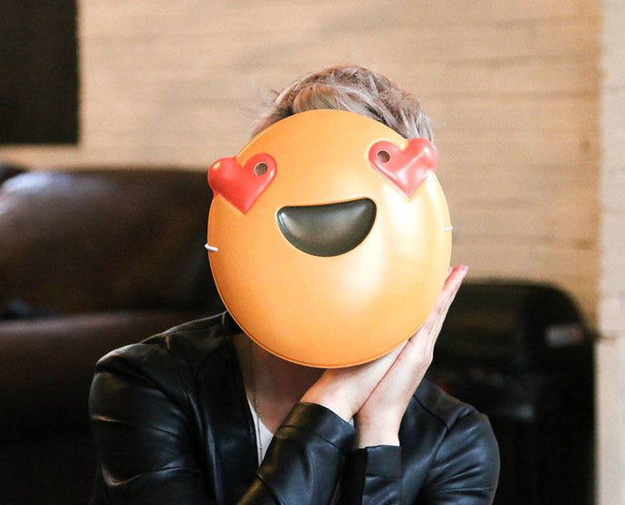 Heart Eyes Emoji Mask